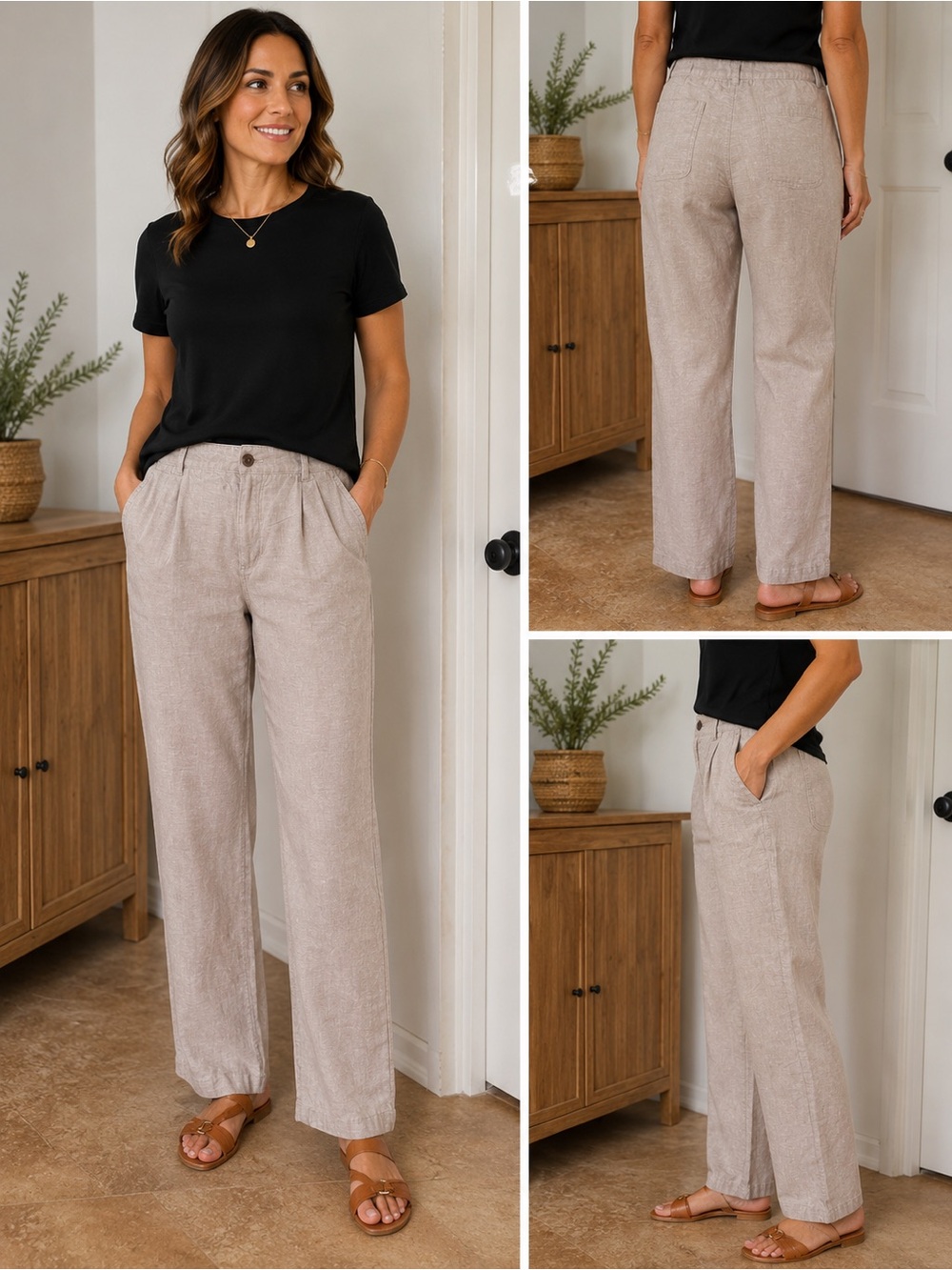 Patagonia Linen-Blend Pants in Taupe